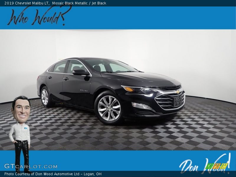 Mosaic Black Metallic / Jet Black 2019 Chevrolet Malibu LT