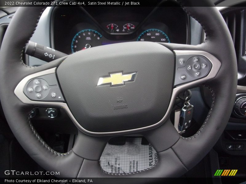 Satin Steel Metallic / Jet Black 2022 Chevrolet Colorado Z71 Crew Cab 4x4