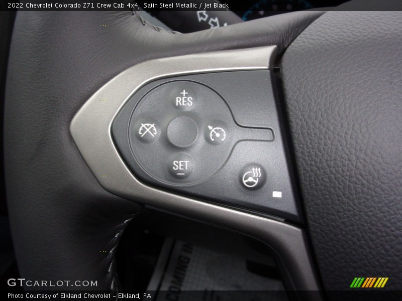 Satin Steel Metallic / Jet Black 2022 Chevrolet Colorado Z71 Crew Cab 4x4