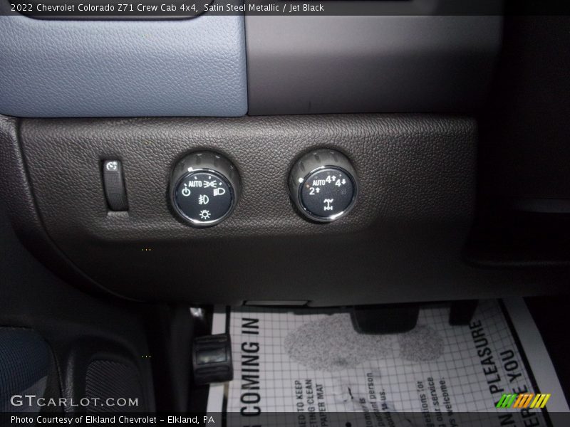 Satin Steel Metallic / Jet Black 2022 Chevrolet Colorado Z71 Crew Cab 4x4