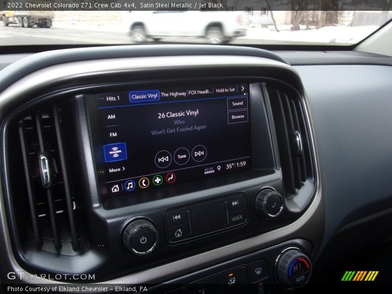 Satin Steel Metallic / Jet Black 2022 Chevrolet Colorado Z71 Crew Cab 4x4