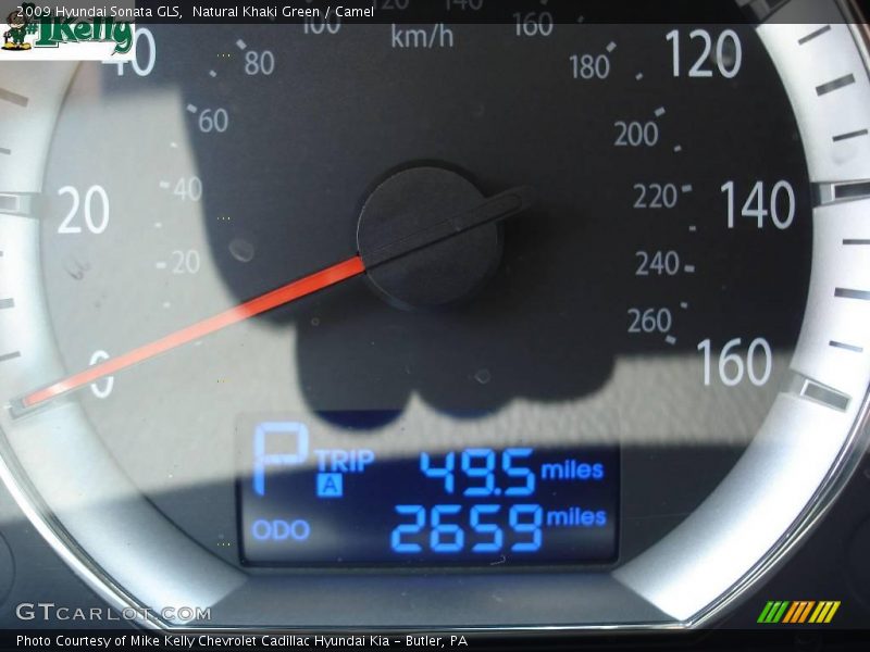 Natural Khaki Green / Camel 2009 Hyundai Sonata GLS