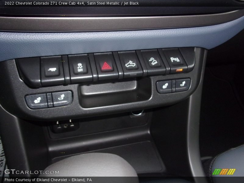Satin Steel Metallic / Jet Black 2022 Chevrolet Colorado Z71 Crew Cab 4x4