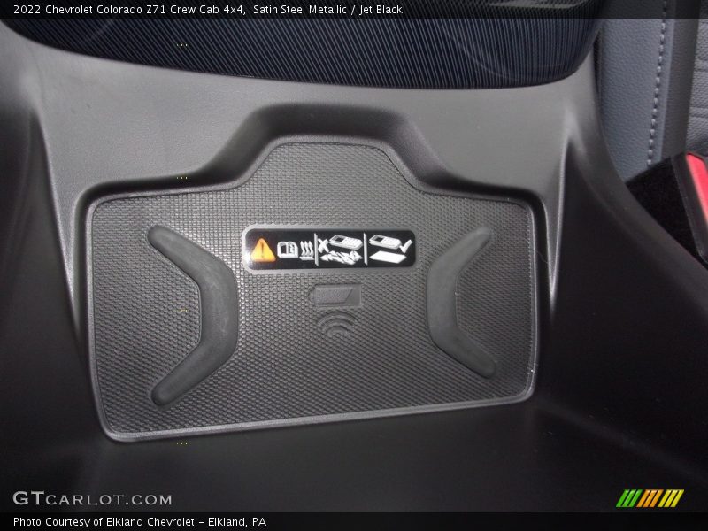 Satin Steel Metallic / Jet Black 2022 Chevrolet Colorado Z71 Crew Cab 4x4