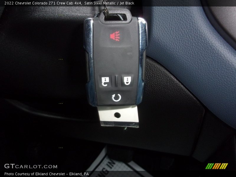 Satin Steel Metallic / Jet Black 2022 Chevrolet Colorado Z71 Crew Cab 4x4