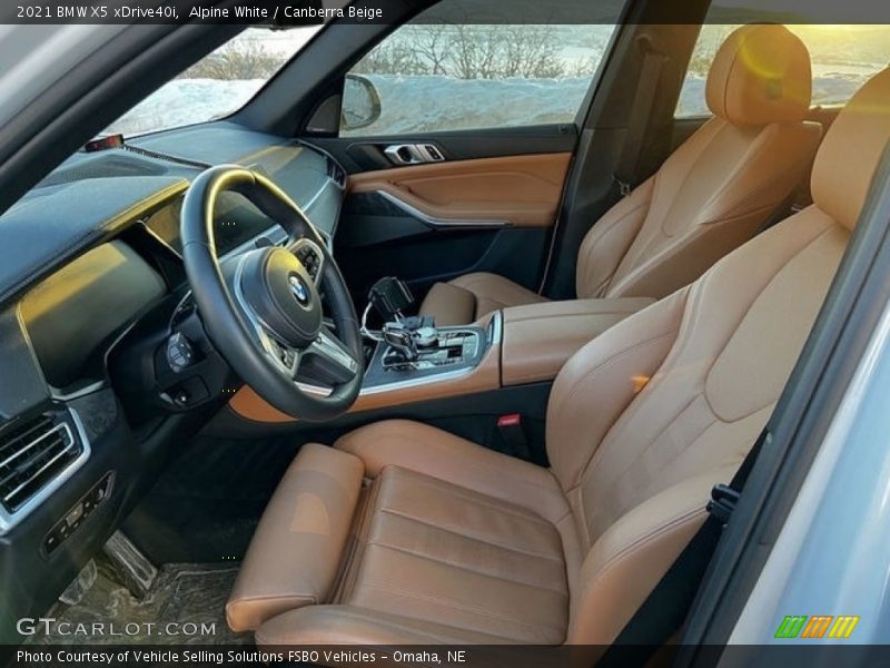 Alpine White / Canberra Beige 2021 BMW X5 xDrive40i