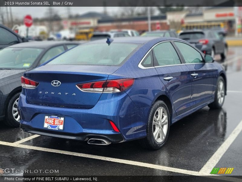 Blue / Gray 2019 Hyundai Sonata SEL