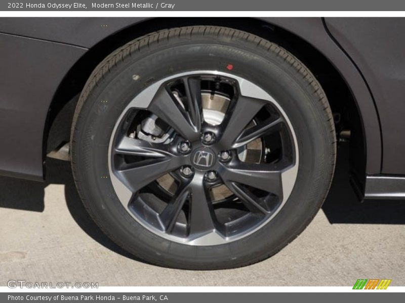 Modern Steel Metallic / Gray 2022 Honda Odyssey Elite