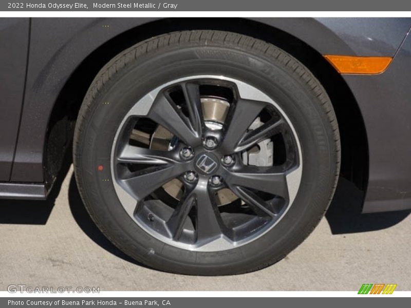 Modern Steel Metallic / Gray 2022 Honda Odyssey Elite