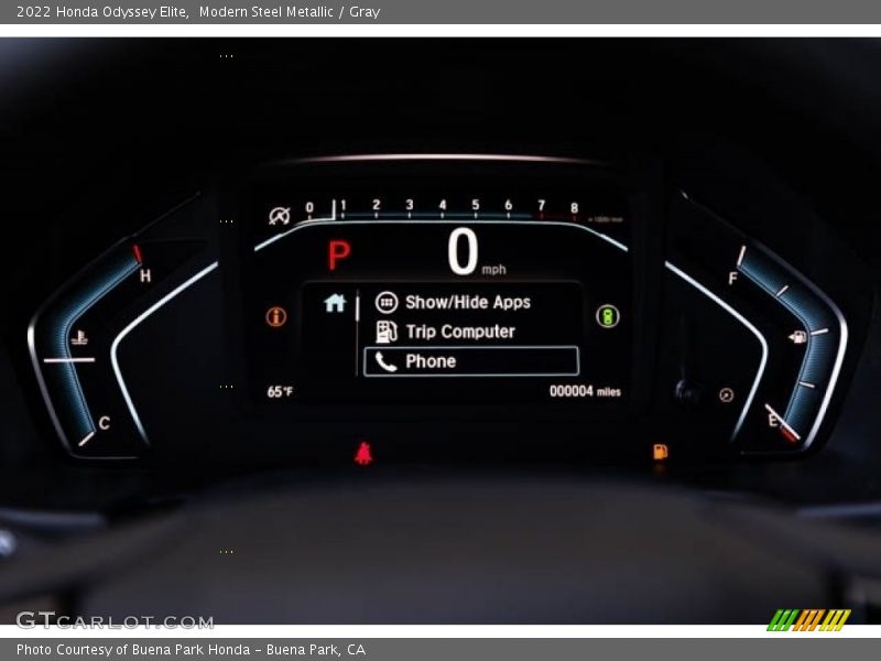 Modern Steel Metallic / Gray 2022 Honda Odyssey Elite