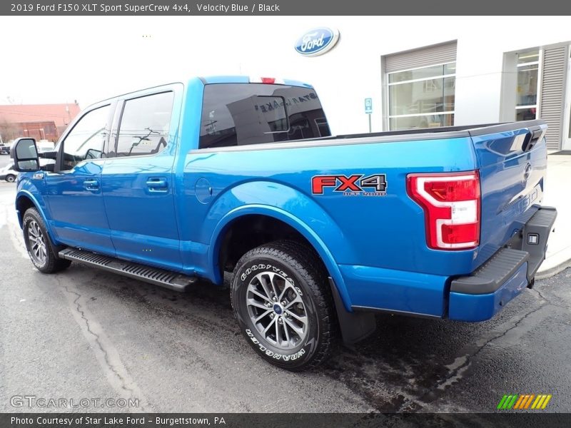 Velocity Blue / Black 2019 Ford F150 XLT Sport SuperCrew 4x4