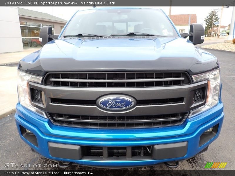 Velocity Blue / Black 2019 Ford F150 XLT Sport SuperCrew 4x4