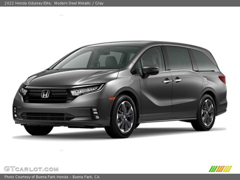 Modern Steel Metallic / Gray 2022 Honda Odyssey Elite