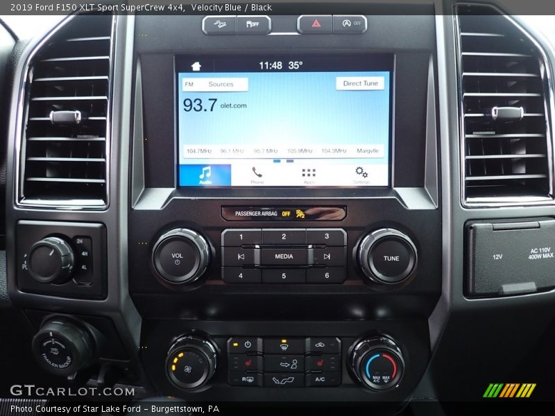 Velocity Blue / Black 2019 Ford F150 XLT Sport SuperCrew 4x4