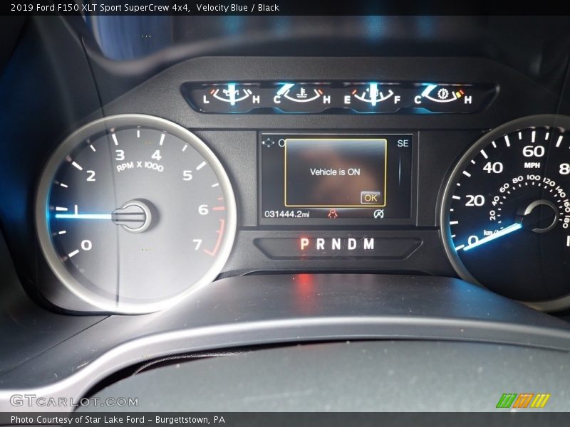 Velocity Blue / Black 2019 Ford F150 XLT Sport SuperCrew 4x4