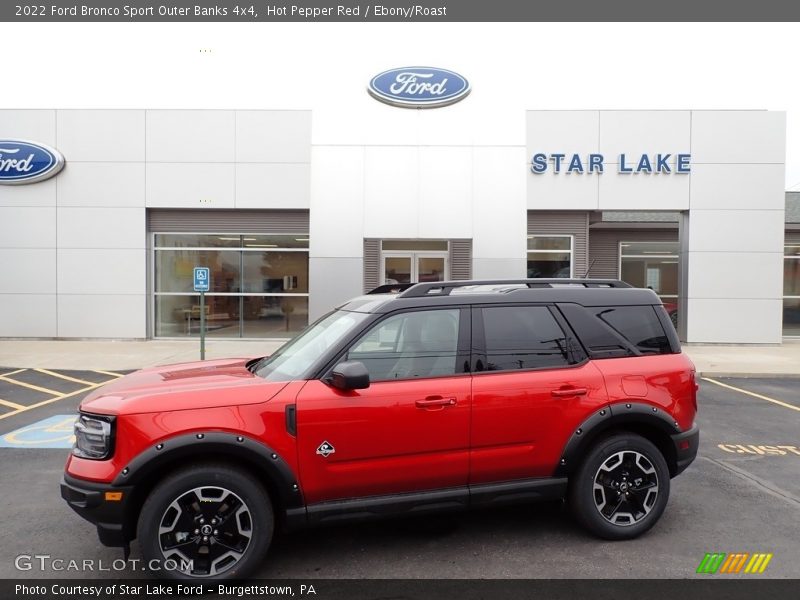 Hot Pepper Red / Ebony/Roast 2022 Ford Bronco Sport Outer Banks 4x4