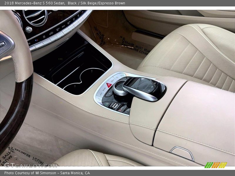 Black / Silk Beige/Espresso Brown 2018 Mercedes-Benz S 560 Sedan