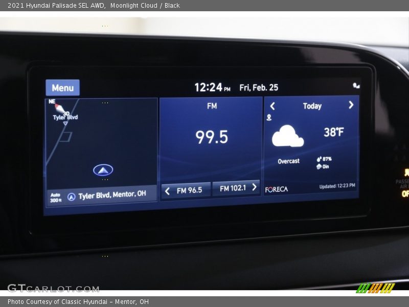 Moonlight Cloud / Black 2021 Hyundai Palisade SEL AWD