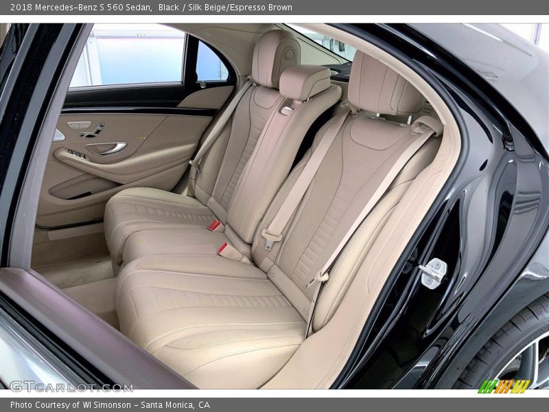Black / Silk Beige/Espresso Brown 2018 Mercedes-Benz S 560 Sedan