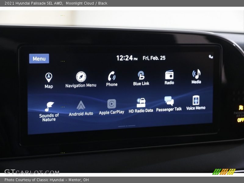Moonlight Cloud / Black 2021 Hyundai Palisade SEL AWD
