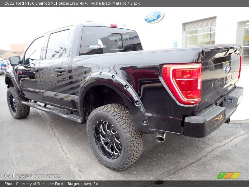 Agate Black Metallic / Black 2022 Ford F150 Sherrod XLT SuperCrew 4x4