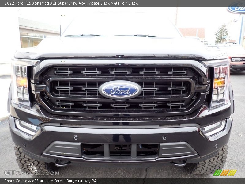 Agate Black Metallic / Black 2022 Ford F150 Sherrod XLT SuperCrew 4x4