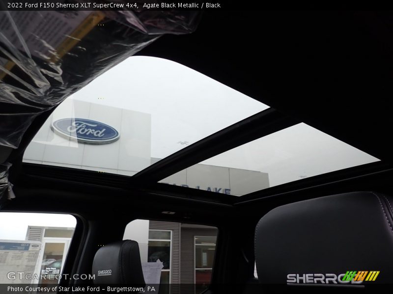 Agate Black Metallic / Black 2022 Ford F150 Sherrod XLT SuperCrew 4x4