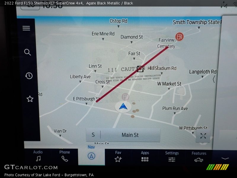 Navigation of 2022 F150 Sherrod XLT SuperCrew 4x4