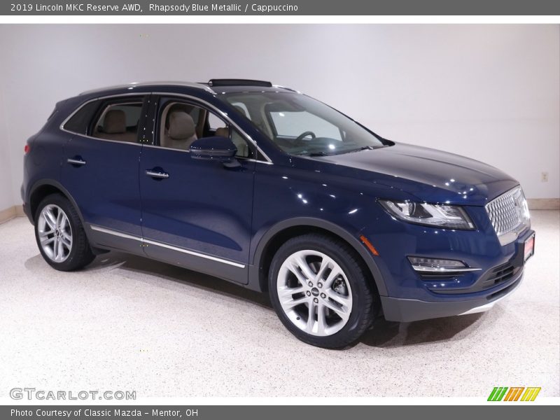 Rhapsody Blue Metallic / Cappuccino 2019 Lincoln MKC Reserve AWD