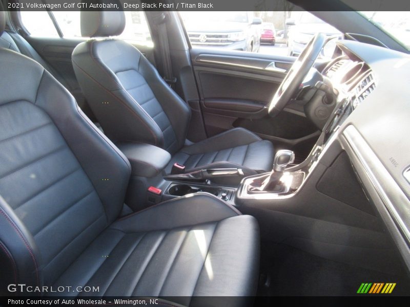 Deep Black Pearl / Titan Black 2021 Volkswagen Golf GTI Autobahn