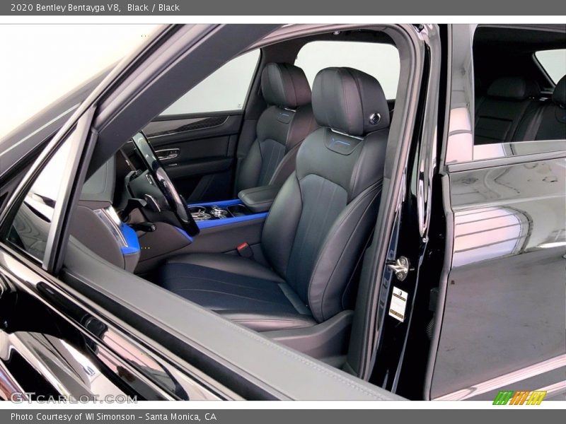 Front Seat of 2020 Bentayga V8