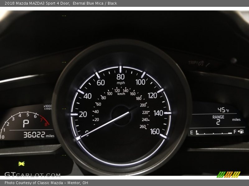 Eternal Blue Mica / Black 2018 Mazda MAZDA3 Sport 4 Door