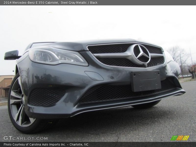 Steel Gray Metallic / Black 2014 Mercedes-Benz E 350 Cabriolet