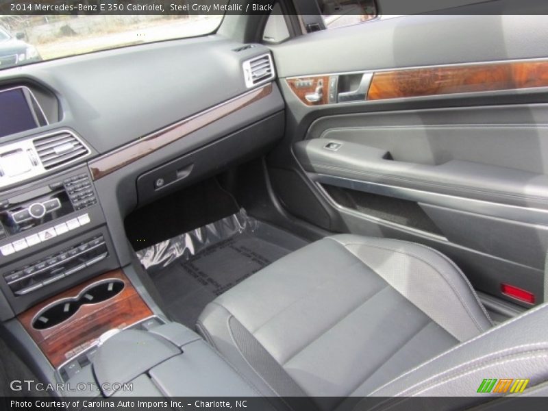 Steel Gray Metallic / Black 2014 Mercedes-Benz E 350 Cabriolet