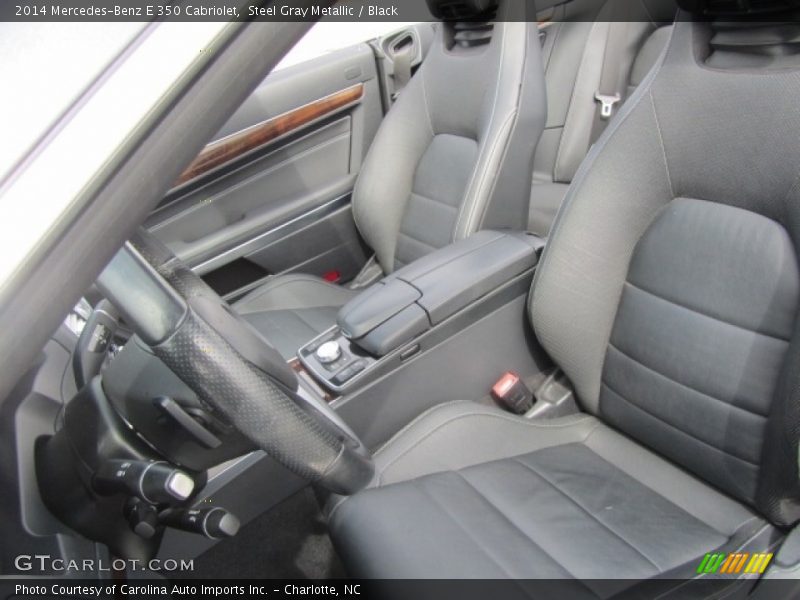 Steel Gray Metallic / Black 2014 Mercedes-Benz E 350 Cabriolet