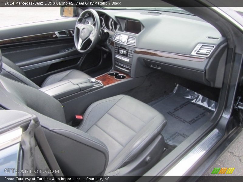 Steel Gray Metallic / Black 2014 Mercedes-Benz E 350 Cabriolet