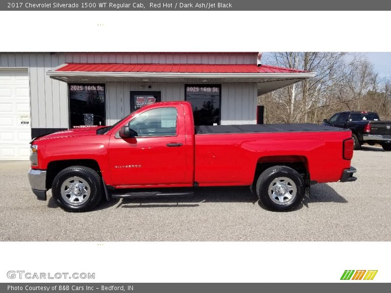 Red Hot / Dark Ash/Jet Black 2017 Chevrolet Silverado 1500 WT Regular Cab