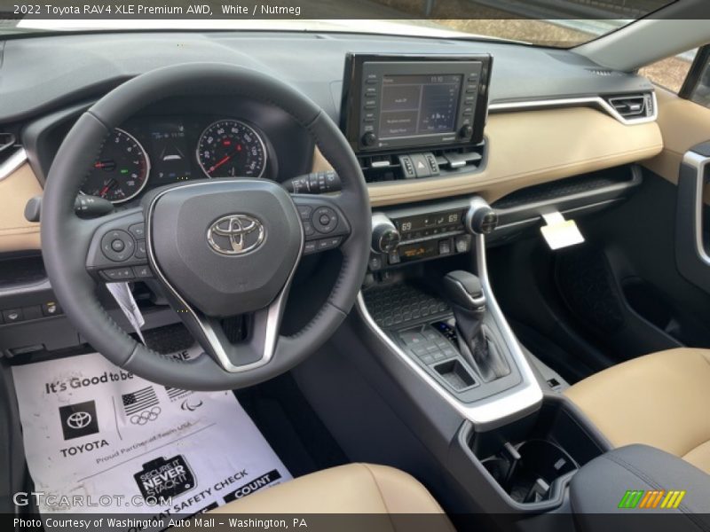White / Nutmeg 2022 Toyota RAV4 XLE Premium AWD