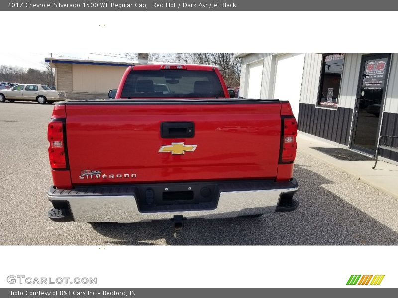 Red Hot / Dark Ash/Jet Black 2017 Chevrolet Silverado 1500 WT Regular Cab