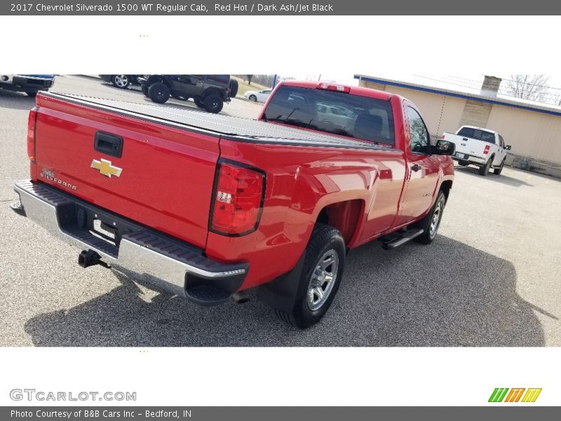 Red Hot / Dark Ash/Jet Black 2017 Chevrolet Silverado 1500 WT Regular Cab