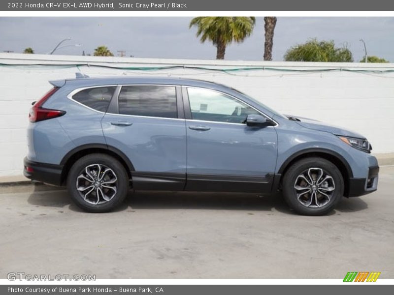 Sonic Gray Pearl / Black 2022 Honda CR-V EX-L AWD Hybrid