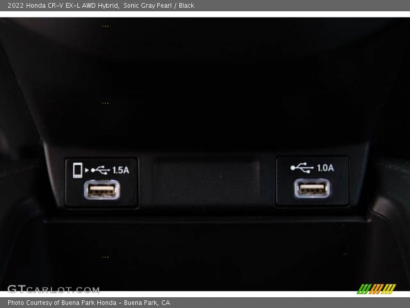 Sonic Gray Pearl / Black 2022 Honda CR-V EX-L AWD Hybrid