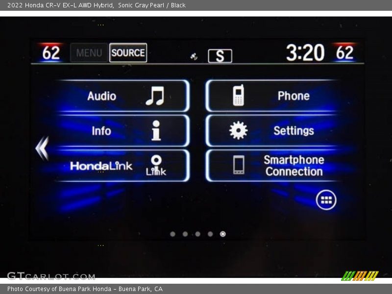 Sonic Gray Pearl / Black 2022 Honda CR-V EX-L AWD Hybrid