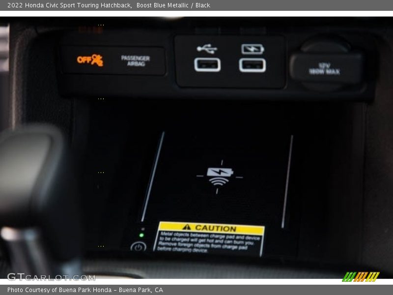 Boost Blue Metallic / Black 2022 Honda Civic Sport Touring Hatchback