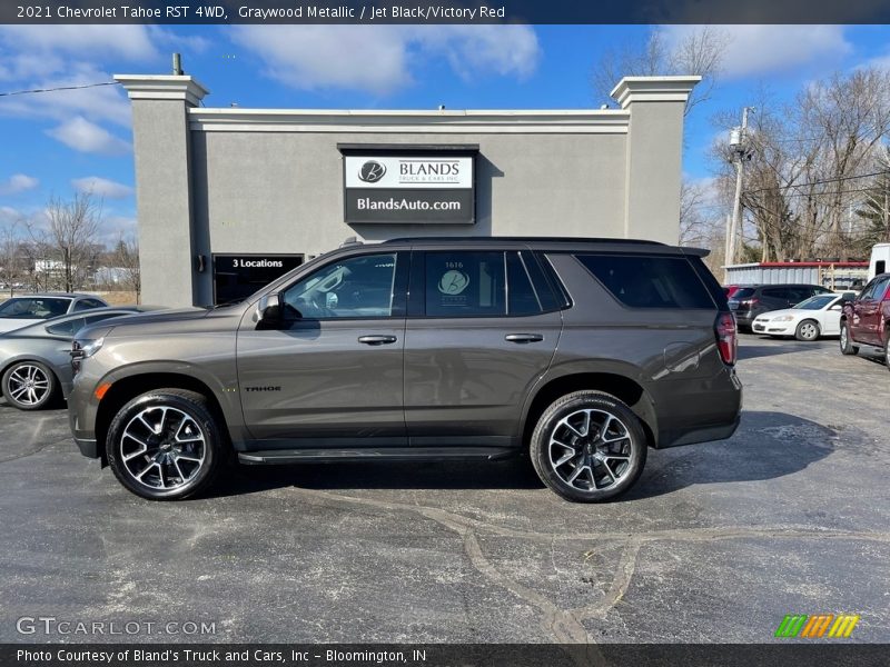 Graywood Metallic / Jet Black/Victory Red 2021 Chevrolet Tahoe RST 4WD