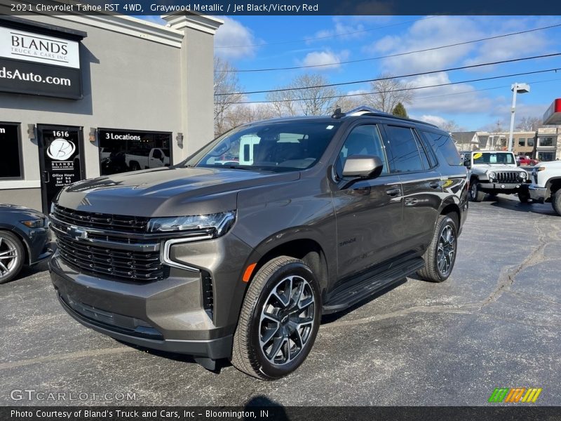 Graywood Metallic / Jet Black/Victory Red 2021 Chevrolet Tahoe RST 4WD