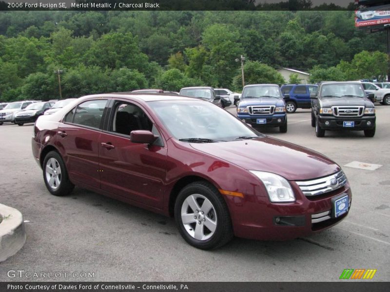 Merlot Metallic / Charcoal Black 2006 Ford Fusion SE
