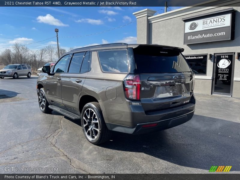 Graywood Metallic / Jet Black/Victory Red 2021 Chevrolet Tahoe RST 4WD