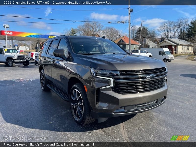 Graywood Metallic / Jet Black/Victory Red 2021 Chevrolet Tahoe RST 4WD