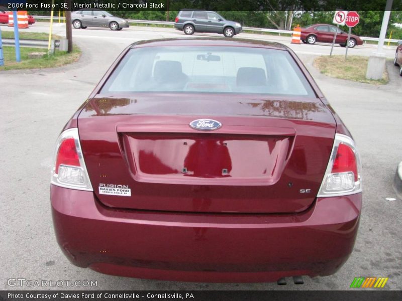 Merlot Metallic / Charcoal Black 2006 Ford Fusion SE